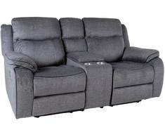 Fotelis Home4You Sofa su atlošu GENTRY 2-vietė, mechaninė, pilka