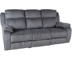 Fotelis Home4You Sofa su atlošu GENTRY 3-vietė, mechaninė, pilka