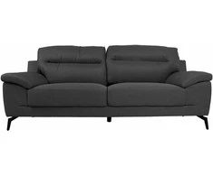 Fotelis Home4You Sofa ENZO 3-vietė, tamsiai pilka
