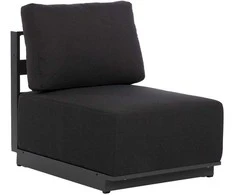 Fotelis Home4You Dark Sofos modulis FULLER 68x89xH70,5cm, tamsiai pilka
