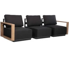 Fotelis Home4You Dark Sofos modulis FULLER 68x89xH70,5cm, tamsiai pilka