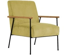 Home4You Fotelis JADE 63x75,5xH85,5cm, geltonas