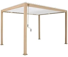 Home4You Pavėsinė MIRADOR-111 3x4m Šviesios medienos imitacija