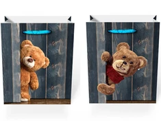 Lova Dovanų maišelis „TEDDY BEAR XL“, 40x56x18 cm, įvairių spalvų