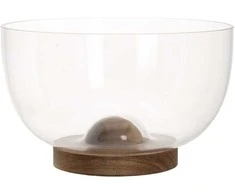 Home4You Stiklinis dubuo SALOTOS D23,5xH12,1cm