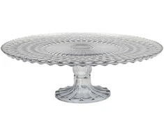 Home4You Stiklinė lėkštė TORTO LĖKŠTĖ D29xH9cm