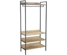 Home4you Prieškambario lentyna HANNES 84x40xH180cm Rustic melaminas