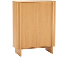 Home4You Highboard MORBEN 100x42xH130cm, melamine with oak decor