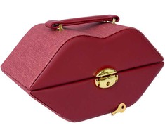 Papuošalų dėžutė SEZANE LIPS 25x12x12,5cm, raudona