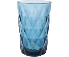 Home4You Mėlyna Stiklinė aukšta CORAL 350ml, mėlyna