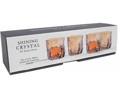 Home4You Stiklas SHINING 280ml, auksinis