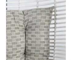 Home4You Kabantis krėslas CORA su pagalvėlėmis, 96x96xH198cm, rėmas: plienas, sėdima dalis: plastikinė vytelė, spalva: balta