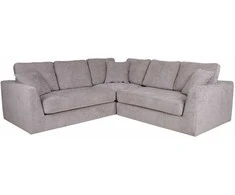 Home4You Kampinė sofa EDRA Šviesi Pilka 241x241 cm