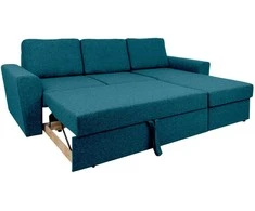 Home4You Kampinė sofa-lova INGMAR Žalia