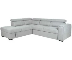 Home4You Kampinė sofa-lova ODELIA-2 LC, pilka
