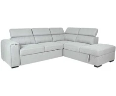 Home4You Kampinė sofa-lova ODELIA-2 RC, pilka