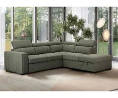 Home4You Kampinė sofa-lova ODELIA-2 RC Žalia