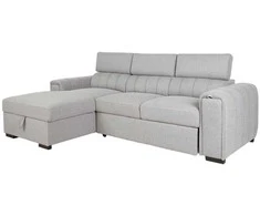 Home4You Kampinė sofa-lova ODELIA LC, pilka