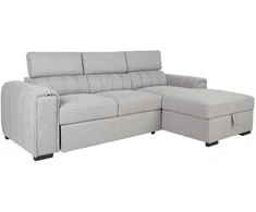 Home4You Kampinė sofa-lova ODELIA RC Pilka