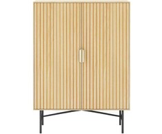 Komoda BASSEL 80x40xH110cm, 3D melaminas