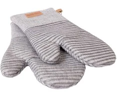 Kelioninis Home4You Orkaitės pirštinės ANNELI, 2 vnt., aukštis 31 cm, pilkos