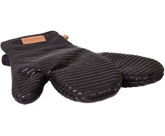 Kelioninis Home4You Orkaitės pirštinės ANNELI 2 vnt., aukštis 31 cm, juodos