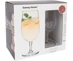 Home4You Stiklo taurės 2vnt 400ml DANNY HOME CRY08