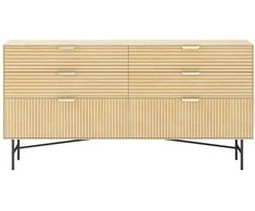 Fotelis Home4You Komoda BASSEL 120x40xH80cm, 3D melaminas
