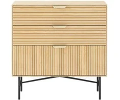 Fotelis Home4You Komoda BASSEL 80x40xH80cm, 3D melaminas