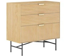 Fotelis Home4You Komoda BASSEL 80x40xH80cm, 3D melaminas