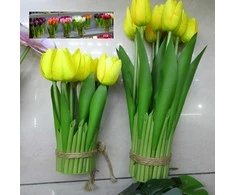 Home4You Dirbtinė gėlė FLOWERLY 5vnt/komplektas, tulpės