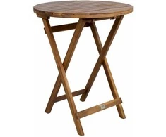 Lauko baldų komplektas Home4You Balkono komplektas GWEN D60cm stalas ir 2 kėdės