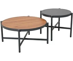 Home4You Lauko baldų komplektas TUXEDO Kampinė sofa ir 2 staliukai