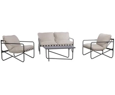 Lauko baldų komplektas Sodo baldų komplektas KORO table, sofa and 2 armchairs