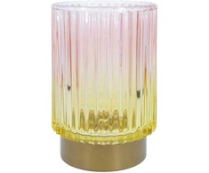 LED šviestuvas WINGS AMBER H13cm daugiaspalvis, su taimeriu