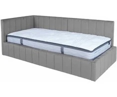 Home4you Lova JASPER 90x200cm su čiužiniu HARMONY DUO Pilka