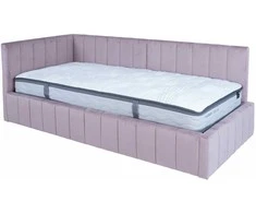 Home4you Lova JASPER 90x200cm su čiužiniu HARMONY DUO Rausvai rožinė