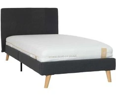 Home4You Lova JUNO 90x200cm, su čiužiniu KUKKA DUO 11 ZONE, pilka