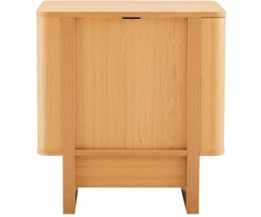 Lova Home4You Naktinis staliukas MORBEN 55x42xA60cm, melaminas su ąžuolo dekoru