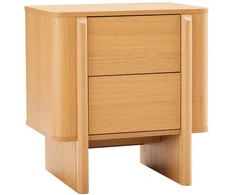 Lova Home4You Night stand MORBEN 55x42xH60cm, melamine with oak decor