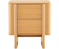 Lova Home4You Naktinis staliukas MORBEN 55x42xA60cm, melaminas su ąžuolo dekoru