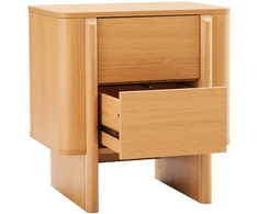 Lova Home4You Night stand MORBEN 55x42xH60cm, melamine with oak decor