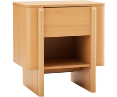 Lova Home4You Night stand MORBEN 55x42xH60cm, melamine with oak decor