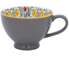 Home4You Mug SEREN H7,7cm 355ml, ruda/yellow