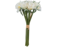 Dirbtinė gėlė „FLOWERLY“ (20 cm), 9 vnt. pavasario gėlių puokštė, įvairių rūšių