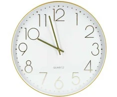 Home4You Wall clock GOLD D50cm, auksinis
