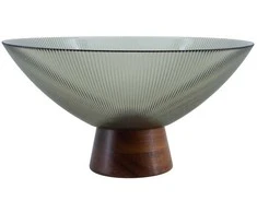 Home4You Glass bowl FRUIT BOWL D26x14cm