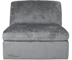 Home4You Modular sofa SAMOA 1-seater armless section, pilkas