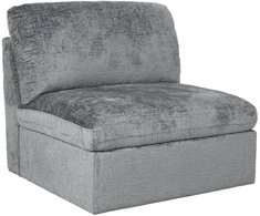 Home4You Modular sofa SAMOA 1-seater armless section, pilkas