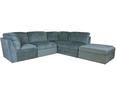 Lova Modulinė sofa „SAMOA“, 5 dalių, vandenyno žalios spalvos